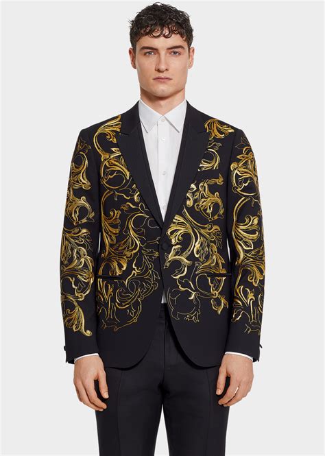 mens versace wool chcked suit bordeaux|Versace suits for men.